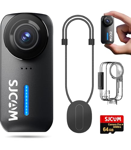 SJCAM C110 アクションカメラ 4K Amazon | SJCAM C110Plus、4K POV磁気アクションカメラ(128GB)、170